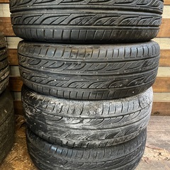 出品内容確認　メッキ鉄ホイール14インチ　４穴　165/55R14 グッドイヤーLS2000　2022年製　４本　　