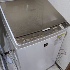 縦型洗濯乾燥機　SHARP　ES-GX8A　8キロ　2017年製