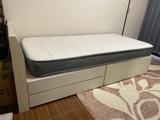 【お問い合わせ可】家具 ベッド シングルベッド マットレス付き