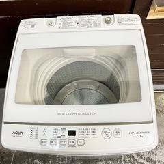 関西地域.配送設置可能⭕️】激安‼️19年製 7.0キロ AQUA 洗濯機