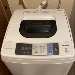 洗濯槽クリーニング済みの洗濯機です