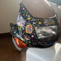 美品　zzr400 アッパーカウルセット