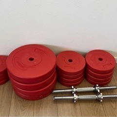 ダンベル（可変式）、ウエイト、ベンチ台