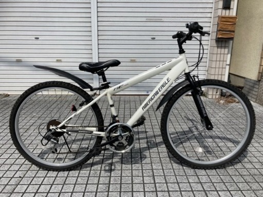 【マウンテンバイク】美品❗️26インチ　3x6段変速　使用少なく状態良い❗️泥除け付　若林自転車　膳所店　SALE中❗️