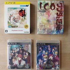 PS3 ソフト　うみねこのなく頃に　ICO　ワンダと巨像　大神絶景版