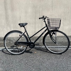 【お譲り先決定】26インチ変速なしLEDライト整備済み自転車ブラック