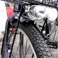 BROOCH 26インチ 自転車 6段変速 ブラック 荷台 カゴ付き ライト付き チャリ ママチャリ 札幌市 中央区 南12条