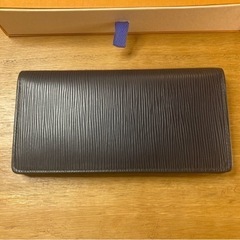 【美品】Louis Vuitton EPI 長財布ブルー(服/ファッション 小物 財布