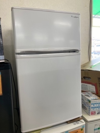 【新生活応援価格】A-Stage エーステージ S-cubism エスキュービズム R-90WH [冷蔵庫 2ドア 90L ホワイト] リサイクルショップ宮崎屋　佐土原店　24.3.30F