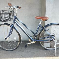 取引決定しました。札幌市内、江別、北広島配達無料！整備点検済。中古ブリジストン　ビィレッタ27インチ　ネイビー。防犯登録料（800円込み）