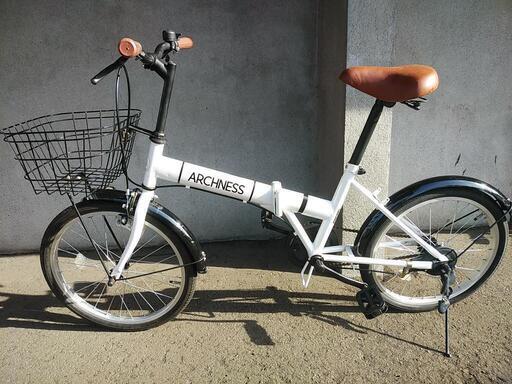 取引決定しました！札幌市内、江別、北広島配達無料！整備点検済　防犯登録料（800円込み）中古20インチ折りたたみ自転車　マイパラス　ホワイト。 札幌市内、江別、北広島配達無料！整備点検済 防犯登録料（800円込み