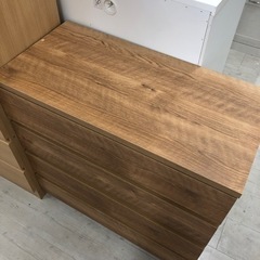 LOWYA 4段チェスト ブラウン【トレファク堺福田店】