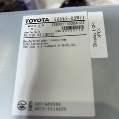 30アルファードTOYOTA純正ナビセット