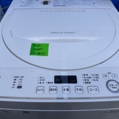 🟧洗濯機28 SHARP 2020年製 5.5kg 大阪府内全域...