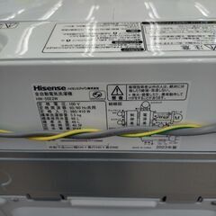 ★ジモティー割引有★ ハイセンス 全自動電気洗濯機 5.5kg HW-55E2W 2023年製 中古品