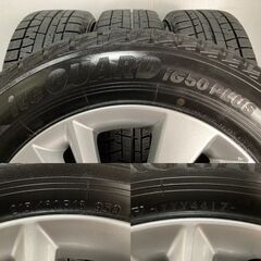 【YOKOHAMA ice GUARD iG50 PLUS 215/60R16】スタッドレス【HONDA ヴェゼル 純正ホイール 16インチ 7J5HPCD114.3+55】バリ溝　(MTH521)クレジットカード QRコード決済可能