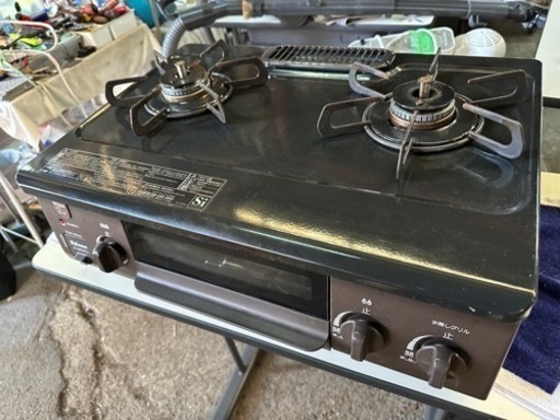 パロマ 56cm　水無し片面焼グリル　コンパクトガステーブル/IC-S37DX-L LPガス用/左強火力
