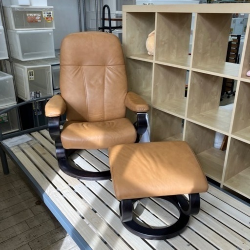 himolla IDC大塚家具 定価224,000円 本革リクライニングチェア ゼロストレスチェア ストレスレスチェアをお探しの方に！エコーネスをお探しの方に！！
