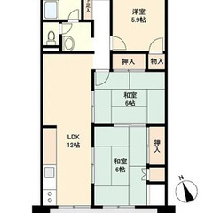 茶売町マンション 🌟 広々67.57m2❗️ 駐車場有り❗️ 🌟 仲介手数料無し❗閑静な住宅街 🌟 収益物件でもお勧めの画像