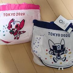 新品 プールバッグ 2個セット 青、ピンク 東京オリンピック