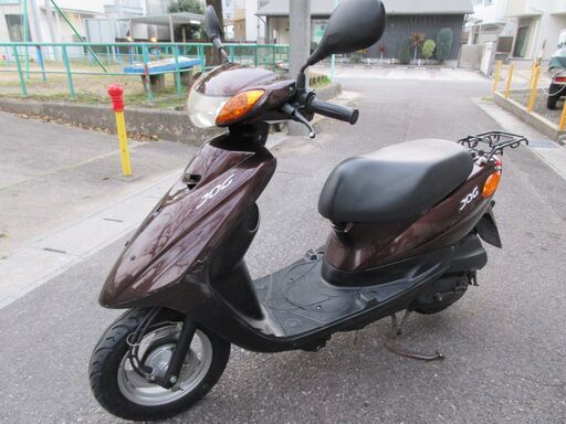 ジョグ　FI　前タイヤ+バッテリー新品！　水冷　4スト　ヤマハ　JOG　ブラウン　SA36J