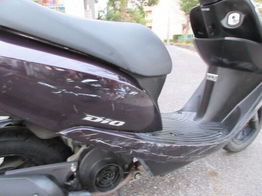 ディオ AF68 後タイヤ+バッテリ新品！ 4スト【完全現状渡し】パープル