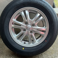 185/70R14 ノーマルタイヤ+アルミホイール 4本セット　未使用品‼︎