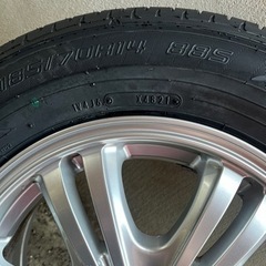 185/70R14 ノーマルタイヤ+アルミホイール 4本セット　未使用品‼︎