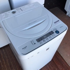 北九州市内配送無料 保証付き 2019年 シャープ】全自動洗濯機 4.5kg