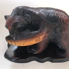 木彫熊　木彫の熊　オブジェ　置物　インテリア　　