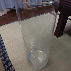 円柱水槽 Φ25cm×h40cm ガラス水槽 花瓶 フラワーベース