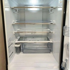 【最終値下げ!】2020年購入 AQUA AQR-SV36H 大容量 スリム冷蔵庫 355L グロスブラウン  幅60cm 全段強化処理ガラス棚 中古 完動 美品 引き取りのみ 中野区 ③