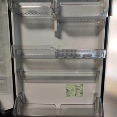 【最終値下げ!】2020年購入 AQUA AQR-SV36H 大容量 スリム冷蔵庫 355L グロスブラウン  幅60cm 全段強化処理ガラス棚 中古 完動 美品 引き取りのみ 中野区 ③