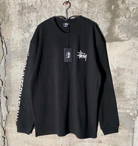 海外限定 *stussy*INTERNATIONALロゴ長袖Tシャツ