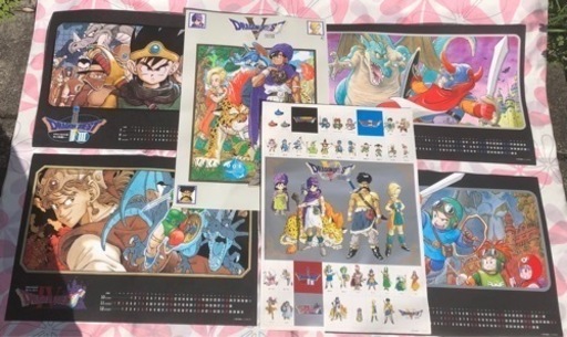 未飾り　ドラゴンクエスト　ポスターカレンダー1992 フルセット