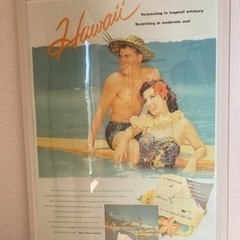 額縁　Hawaii ポスター　