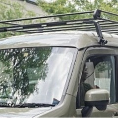 ルーフキャリア　タフレック　黒塗装スチール　PH435A組み立て済　風切音低減ブラケット付　ハイゼットカーゴ・アトレー・NVANなど