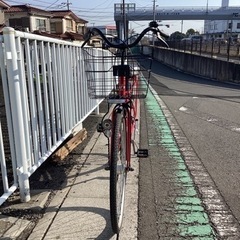 【中古自転車】26インチ(赤)