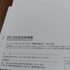 DIC川村記念美術館　無料入館券