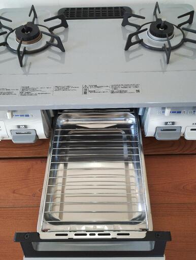 リンナイ ガステーブル 2013年製 都市ガス RT63JHT-L シルバー 幅59