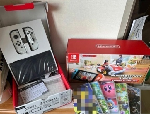 Nintendo Switch 本体　有機elモデル　　ソフト3個