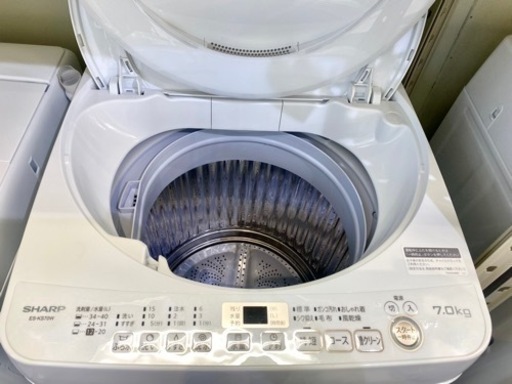 仙台市内 トラック渡し無料！ SHARP 7K 穴なし曹 中古家電 2020 生活家電 洗濯機 仙台市内 トラック渡し無料！ SHARP 7K 穴なし曹 中古家電 2020 生活