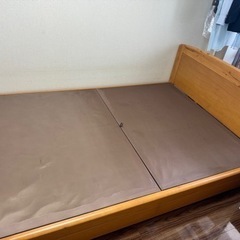 【至急】家具 ベッド ダブルベッド マットレス付