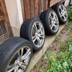 タイヤ　245/40r19 ホイール　セット　エスティマ　アルフ...