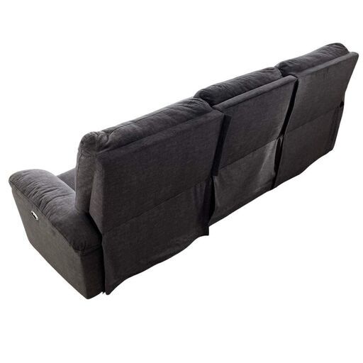 【4/7（日）までのお持ち帰り限定特価】GBFT Interior 電動リクライニングカウチソファ（グレー・座って右カウチ） 4/7（日）までのお持ち帰り限定特価】GBFT Interior 電動
