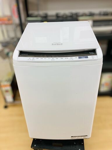 【REGASTOCK川崎店】HITACHI 日立 BEAT WASH ビートウォッシュ 電気洗濯乾燥機 BW-DV80E 2019年製 ホワイト 8/4.5kg