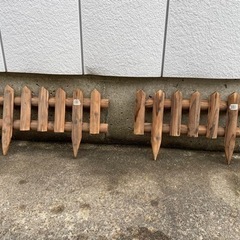 ガーデニング用 木製の柵 2枚