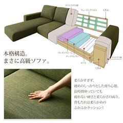 未使用訳あり フロアローソファ フロアソファ 3.5人掛け 3.5P ワイド肘 