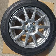 夏タイヤ155/65R14 新品1本のみアルミ付