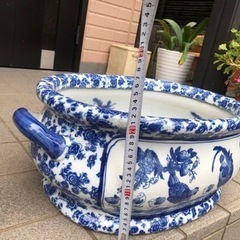 砥部焼睡蓮鉢 (とくとく) 神戸のその他の中古あげます・譲ります  